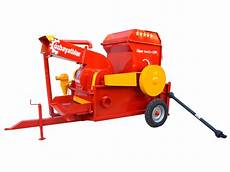 Straw Aspirator With Gearbox And Pulley